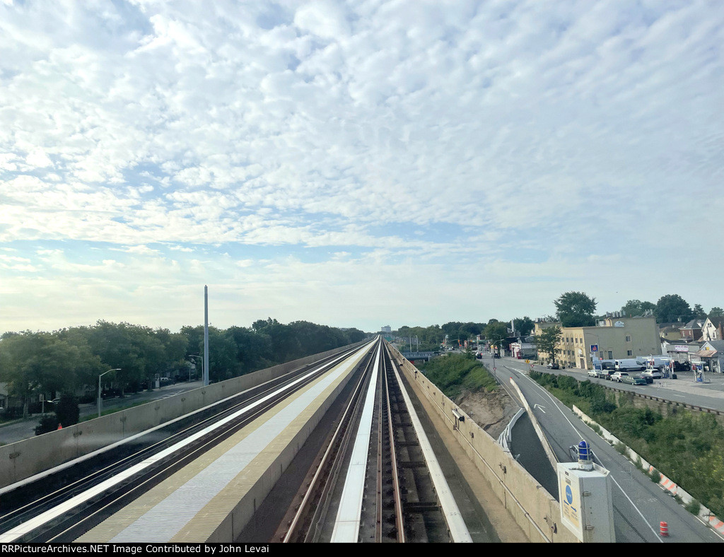 Rolling down the Guideway over the Van Wyck Expressway
